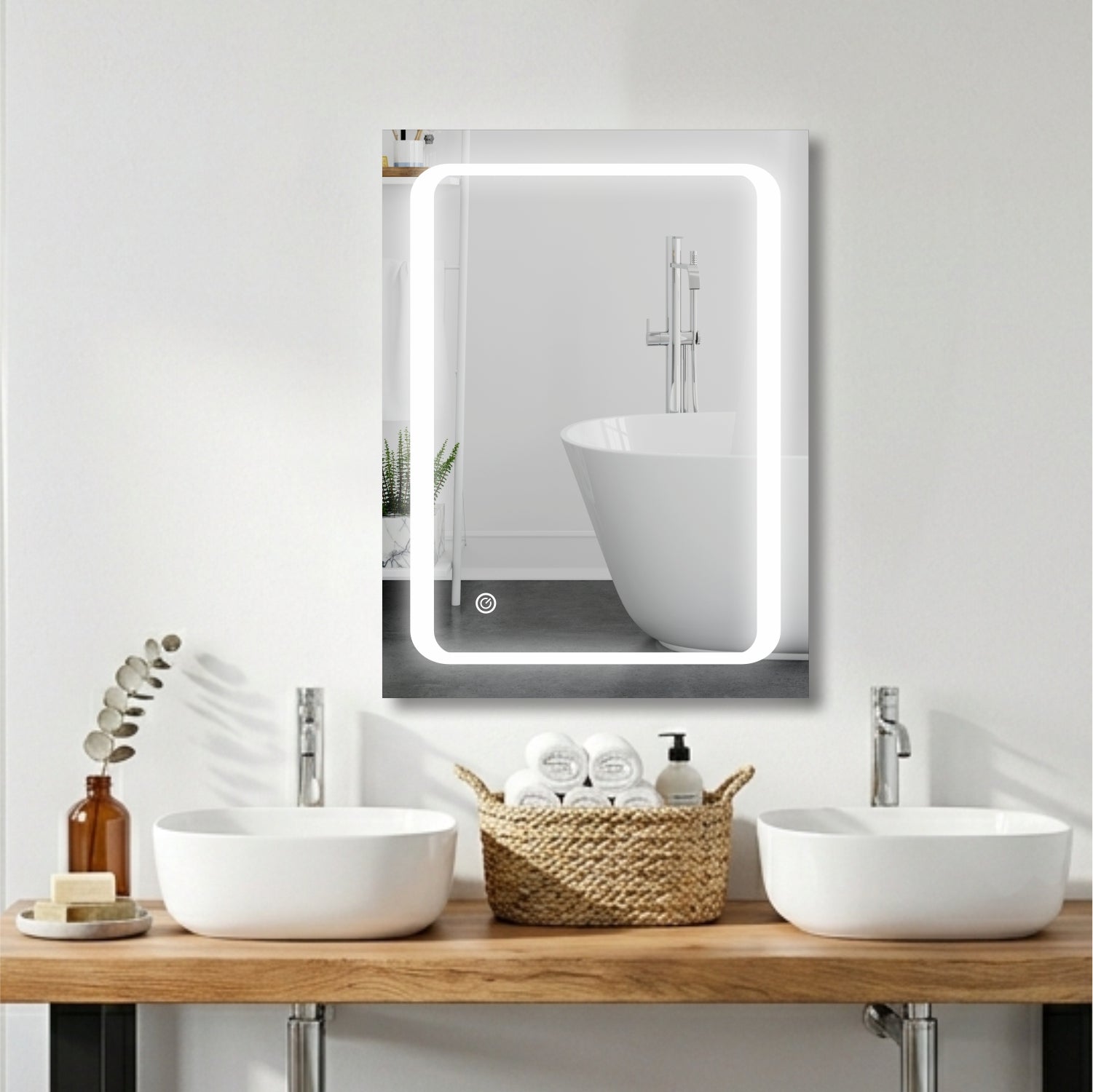 TRYOTONE Rect Smart LED Mirror