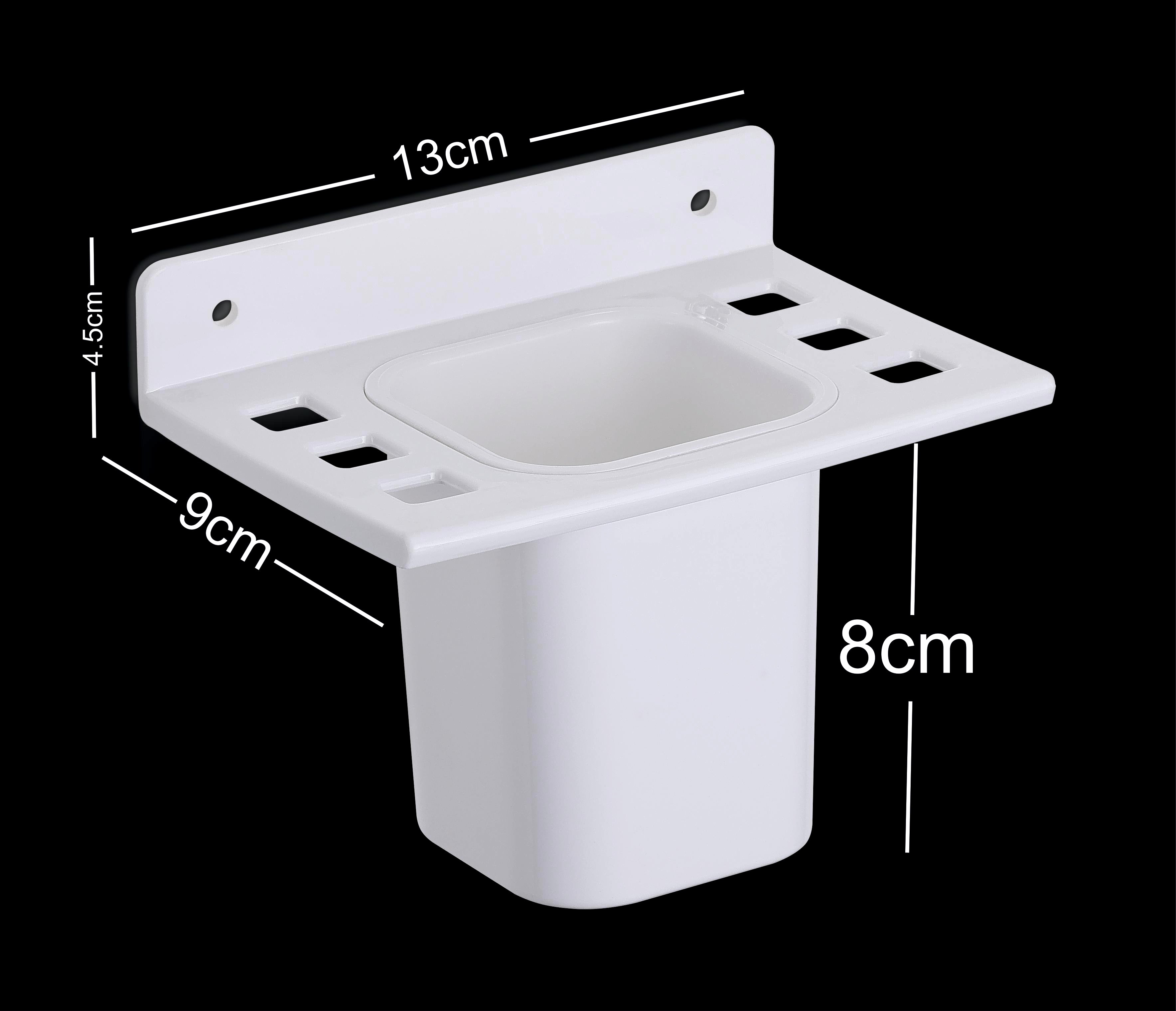 Wall-Mounted Toothbrush & Toothpaste Holder (pack of 2)