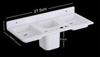 Wall-Mounted Dual Soap Dish and Toothbrush Holder  (Pack of 2)