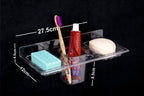 Tryotone Dual Soap Dish and Toothbrush Holder  (Pack of 2)