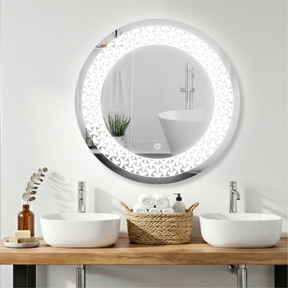 Round Glow LED Mirror 24 x 24