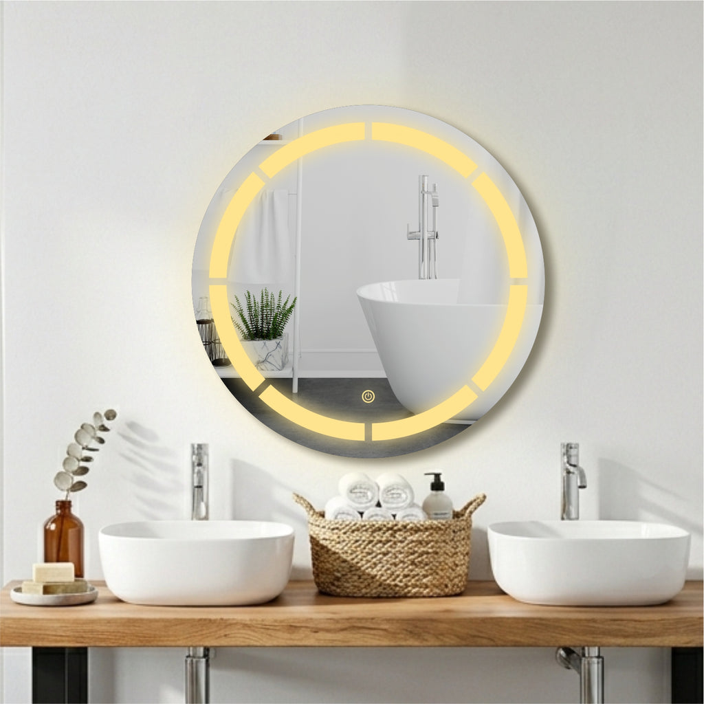 Round luxe LED Mirror 24 x 24