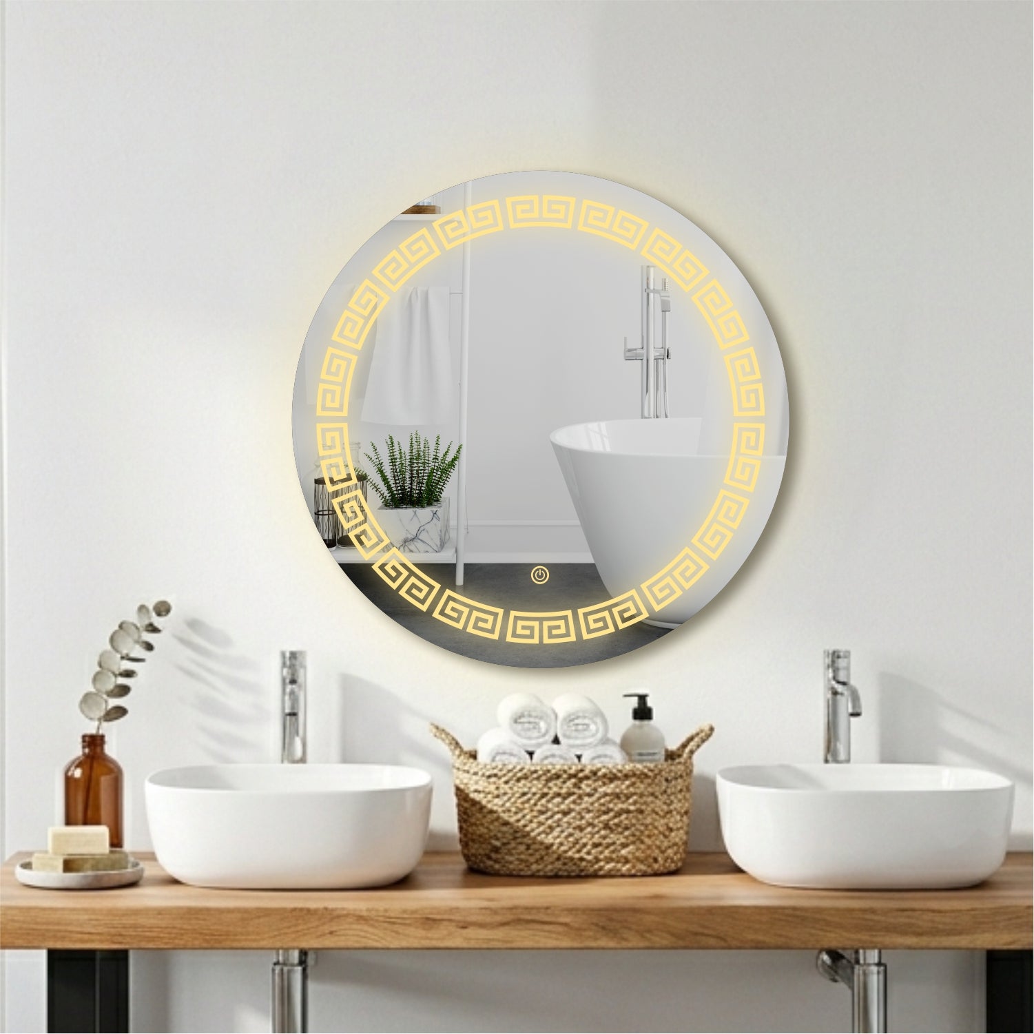 Round Nova LED Mirror 24 x 24
