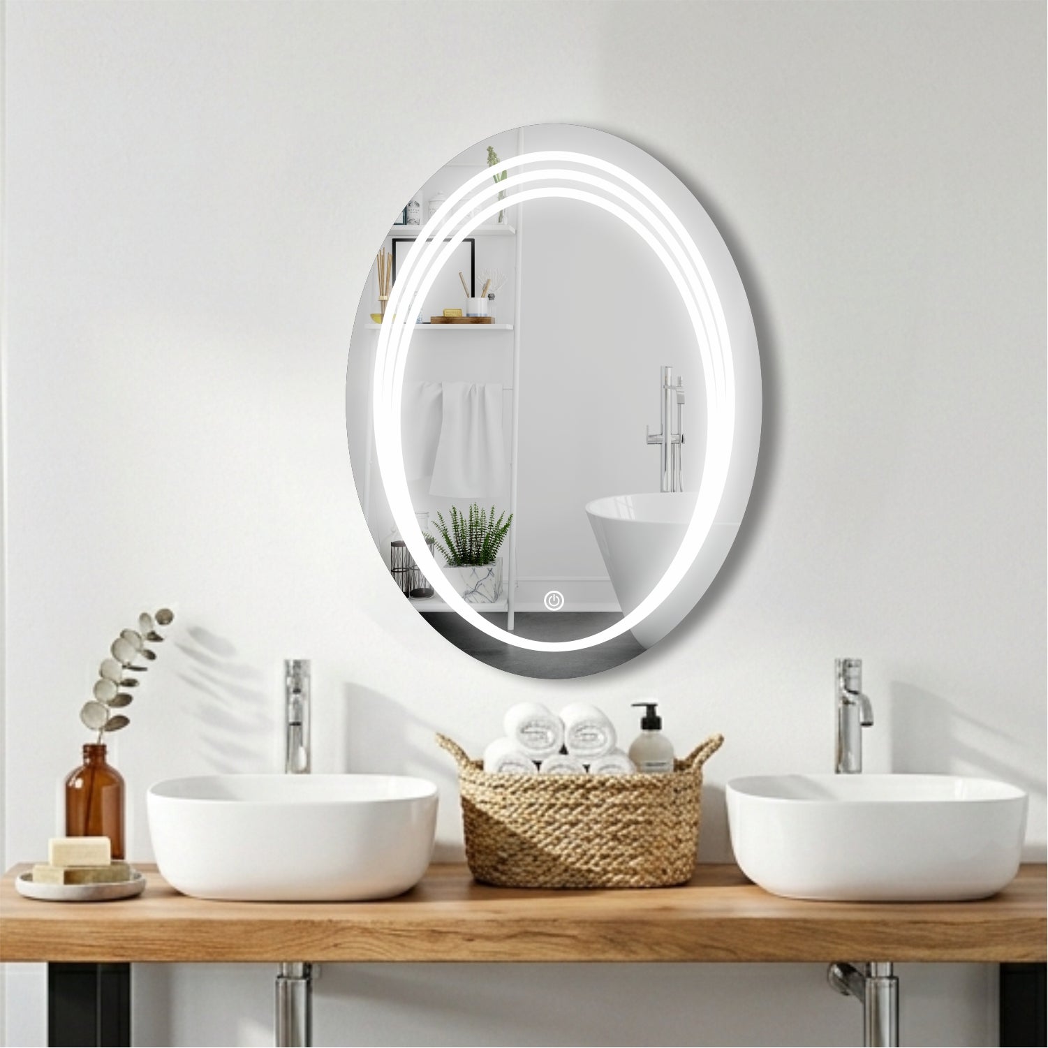 Oval GlowTouch Mirror
