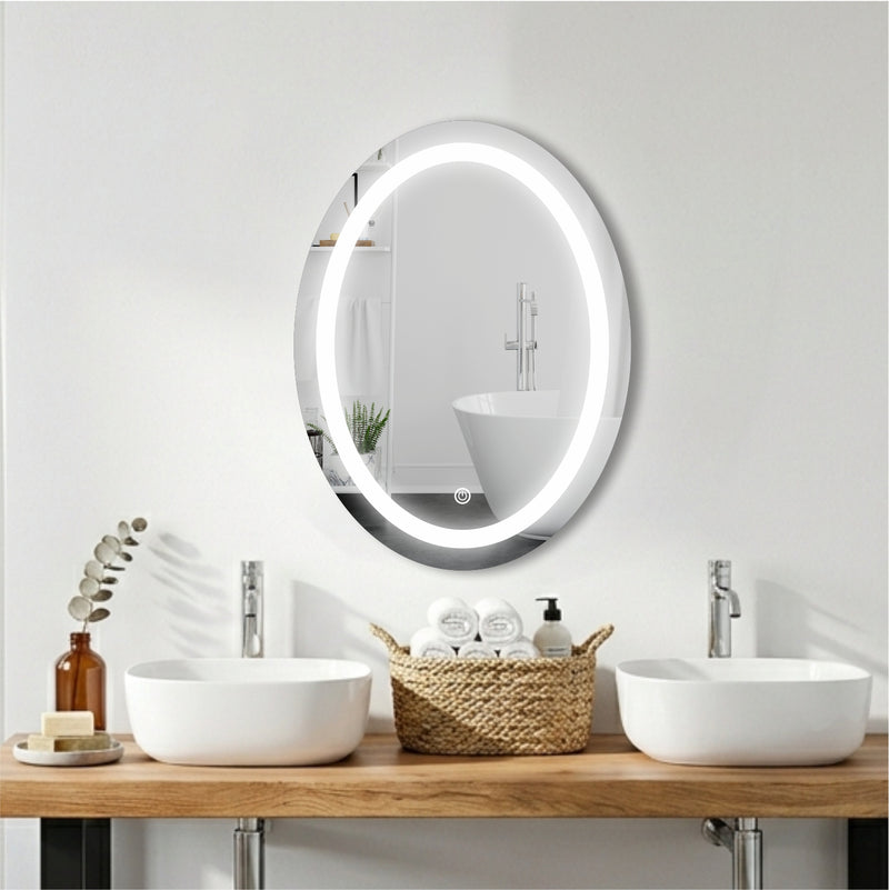 Oval Smart LED Mirror