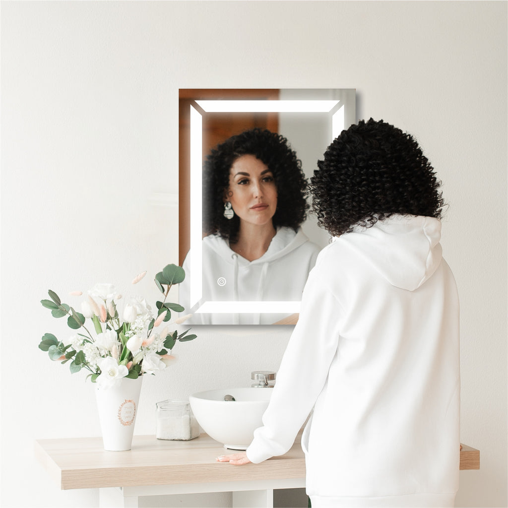 TRYOTONE Rect vanity LED Mirror 18 x 24
