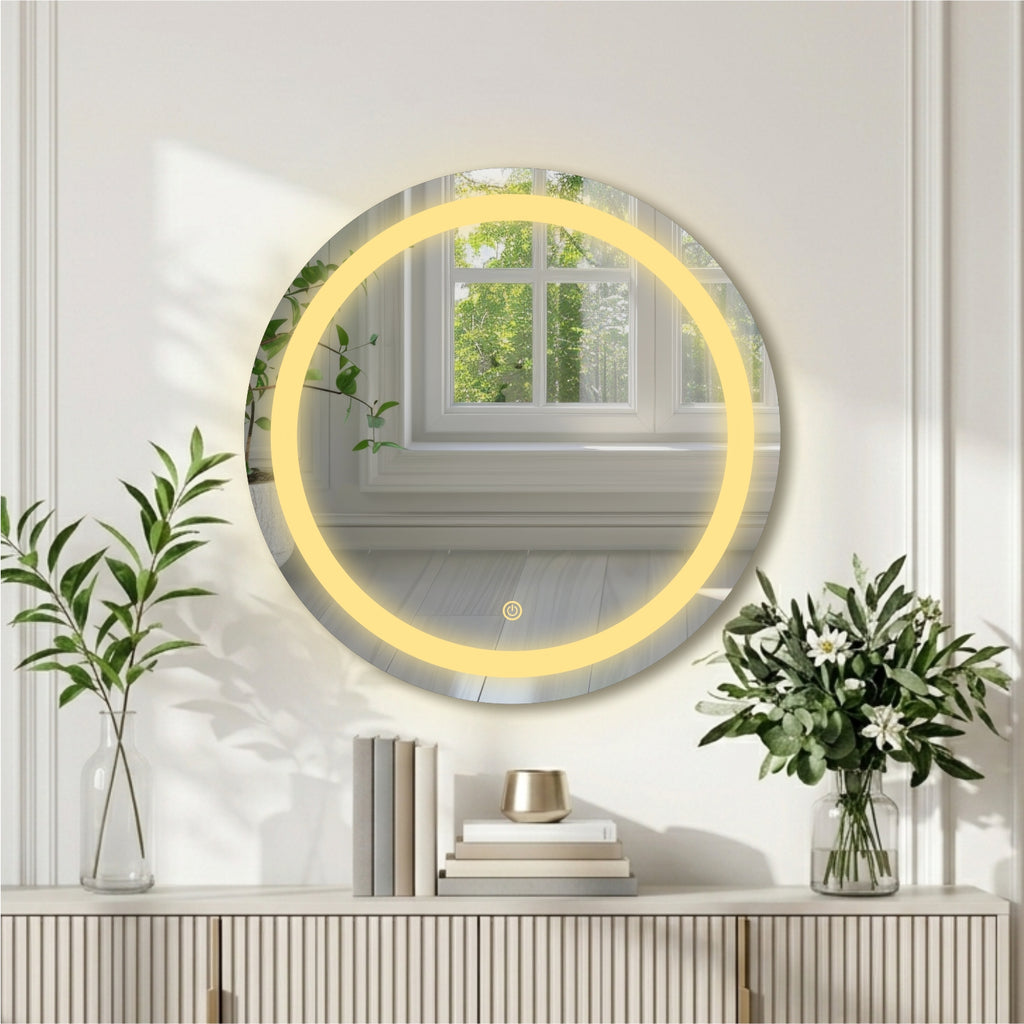 Round  LED Mirror 24 x 24