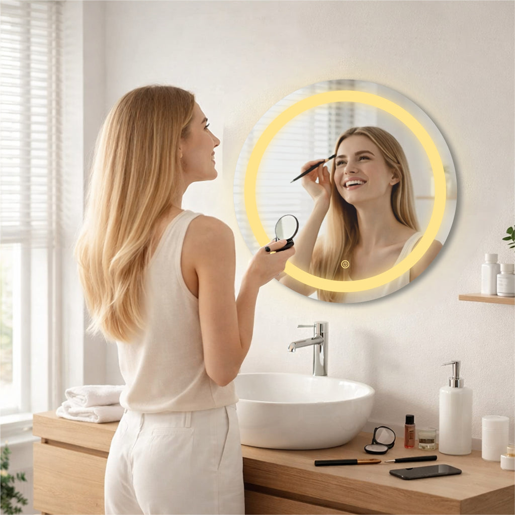 Round  LED Mirror 24 x 24