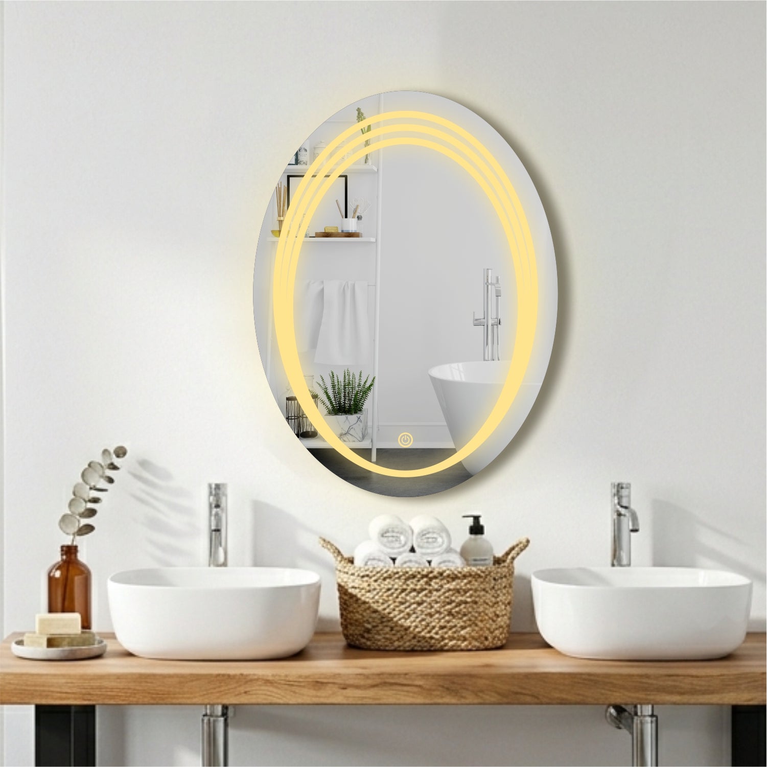 Oval GlowTouch Mirror
