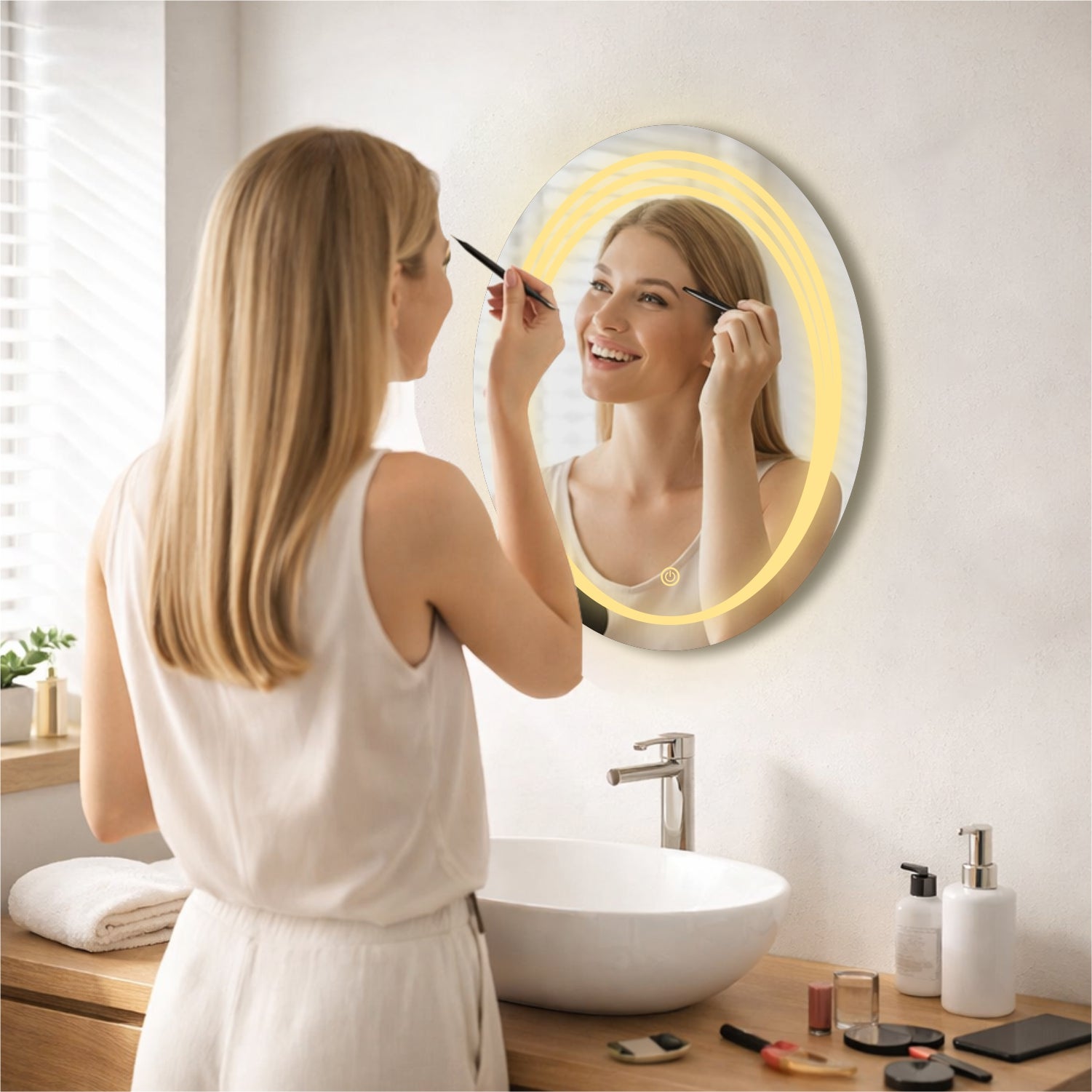 Oval GlowTouch Mirror