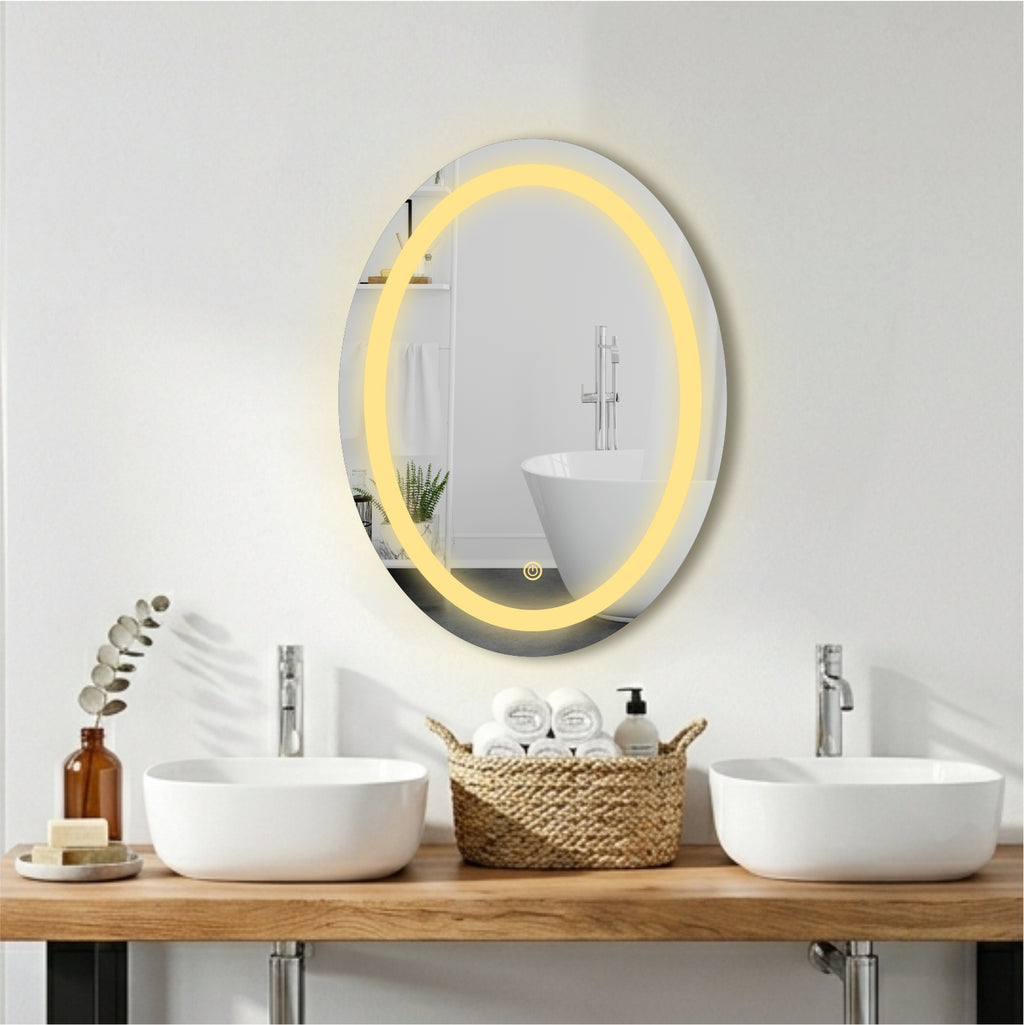 Oval Smart LED Mirror