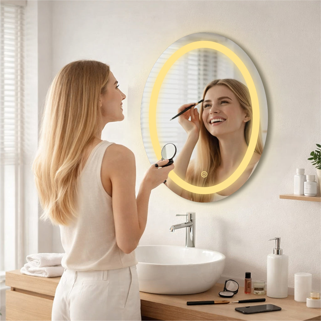 Oval Smart LED Mirror