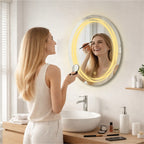 Tryotone Oval  LED Mirror 18 x 24