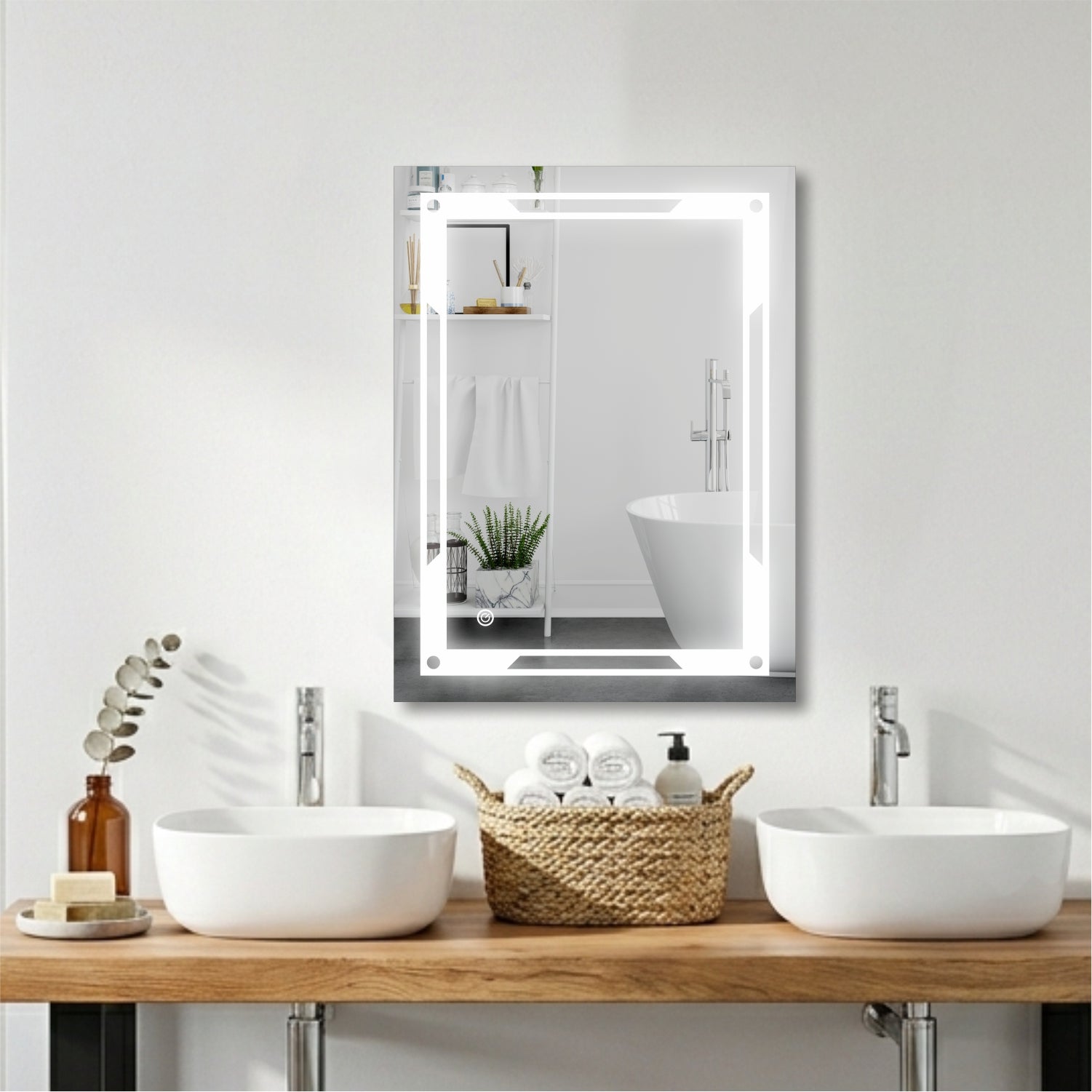 TRYOTONE Rectangle LED Mirror