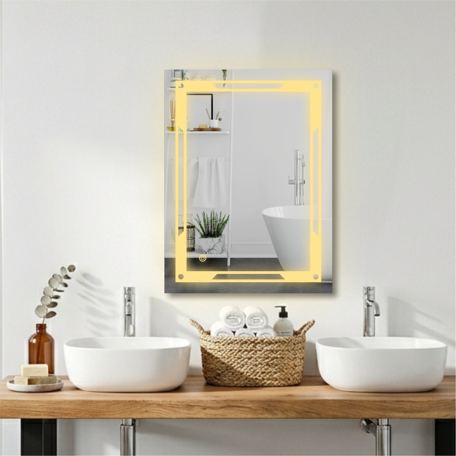 TRYOTONE Rectangle LED Mirror