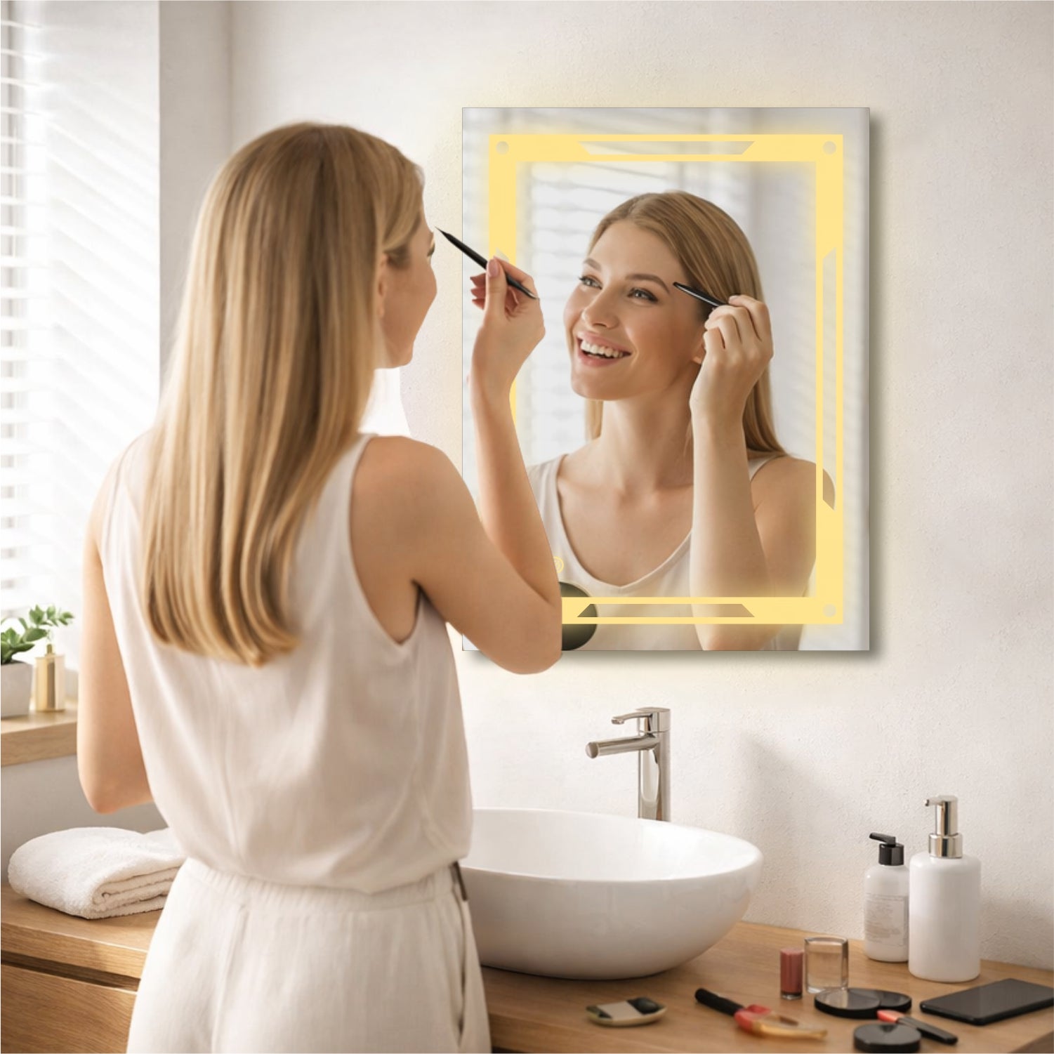 TRYOTONE Rectangle LED Mirror