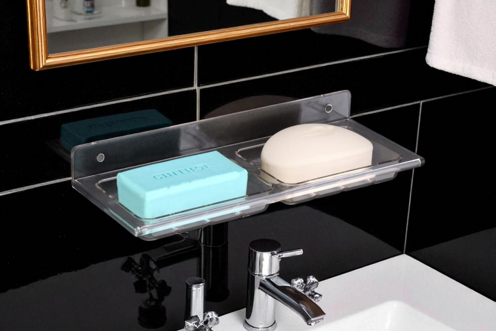 Wall-Mounted Dual Soap Dish Holder (pack of 2)