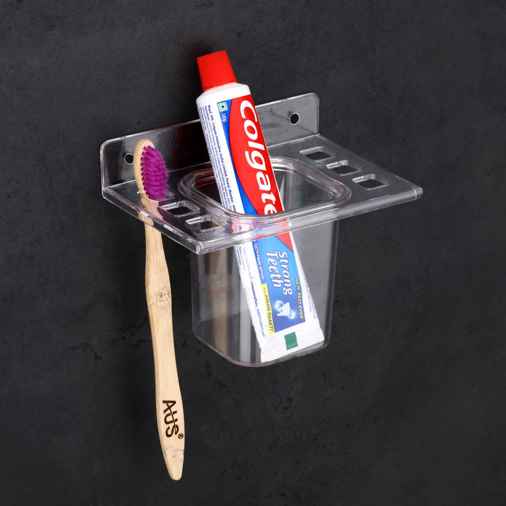 TRYOTONE Wall-Toothbrush Holder Plastic Toothbrush Holder (pack of 2)
