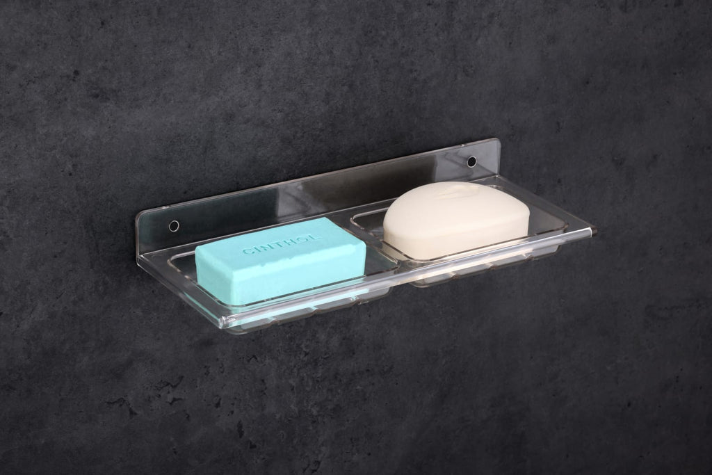 Wall-Mounted Dual Soap Dish Holder (pack of 2)