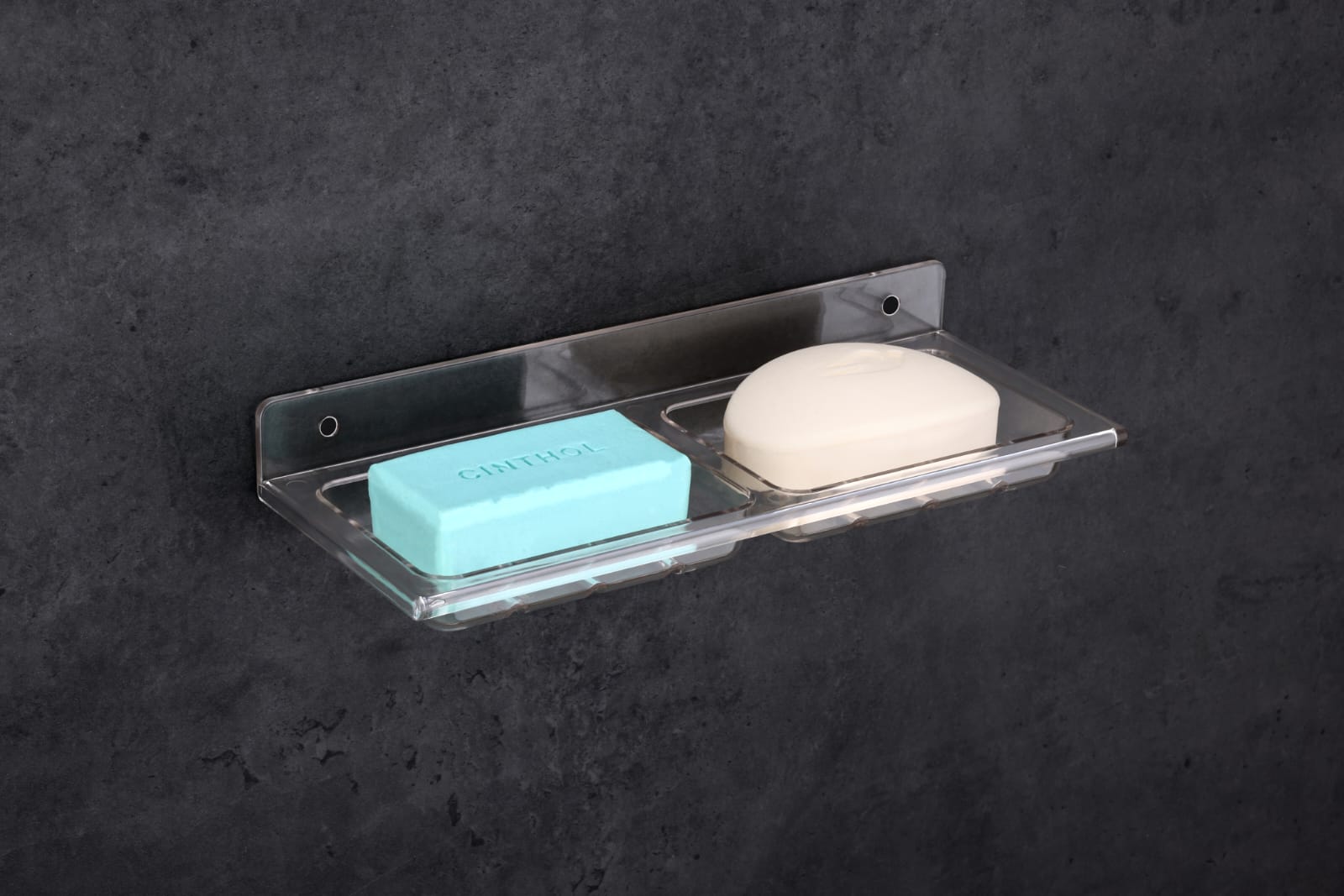 Wall-Mounted Dual Soap Dish Holder (pack of 2)
