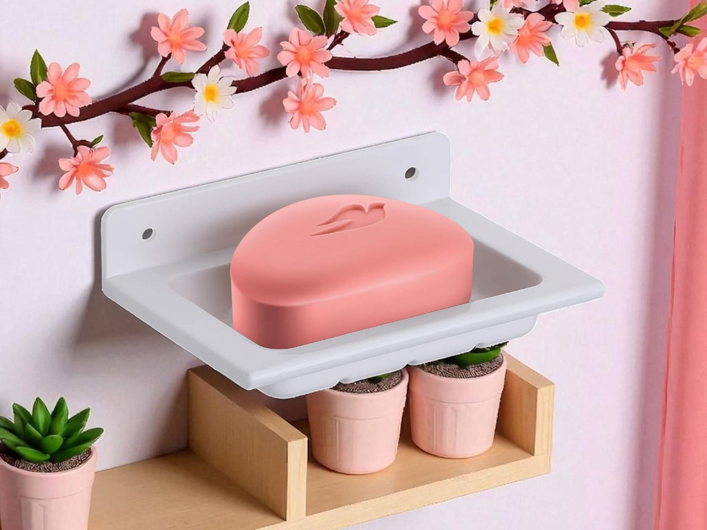 Elegant Wall-Mounted Soap Holder  (Pack of 2)