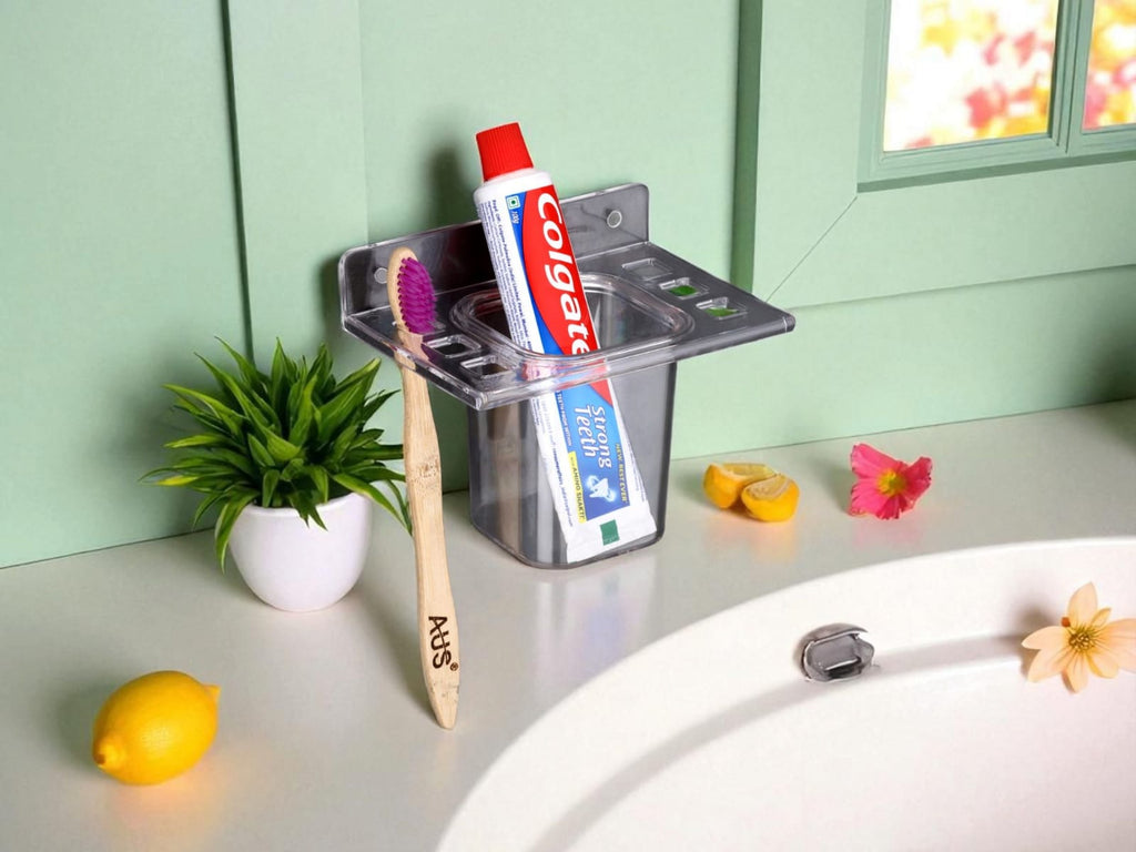 TRYOTONE Wall-Toothbrush Holder Plastic Toothbrush Holder (pack of 2)